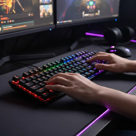 Teclado Gamer c/ Luz Arcoiris Anti-Ghosting XTrike Me GK-980 Negro