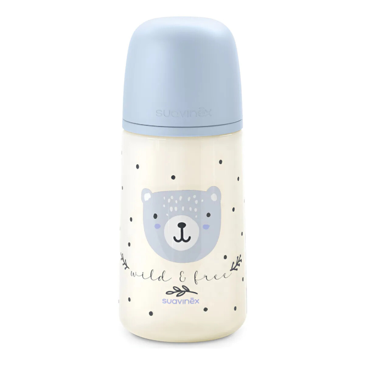 Mamadera Suavinex Pro Wild Azul Flujo M 270ml 