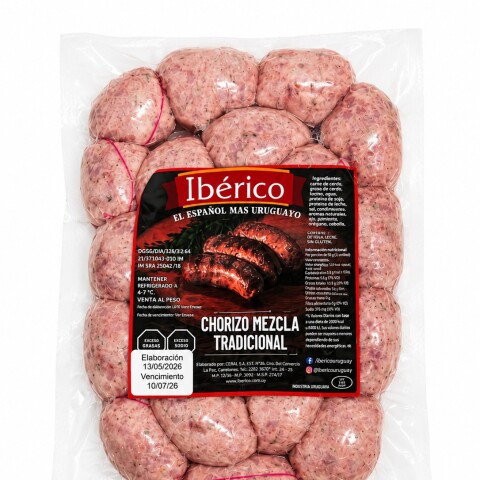 Chorizo Criollo tradicional envasado crudo Chorizo Criollo tradicional envasado crudo