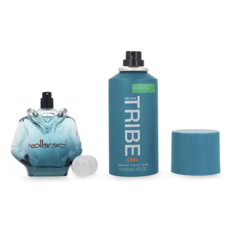 Set Perfume Benetton We Are Tribe Cool EDT 90ml + Desodorante 150ml Para Hombre Set Perfume Benetton We Are Tribe Cool EDT 90ml + Desodorante 150ml Para Hombre