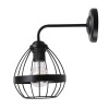 "APLIQUE 1 LUZ ""MAYA"" NEGRO REJILLA E27 60W" "APLIQUE 1 LUZ ""MAYA"" NEGRO REJILLA E27 60W"