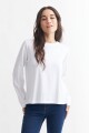 Remera manga larga básica BLANCO
