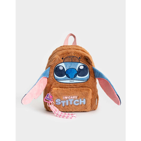 Mochila Plush ''stitch Capybara'' Marron Camel