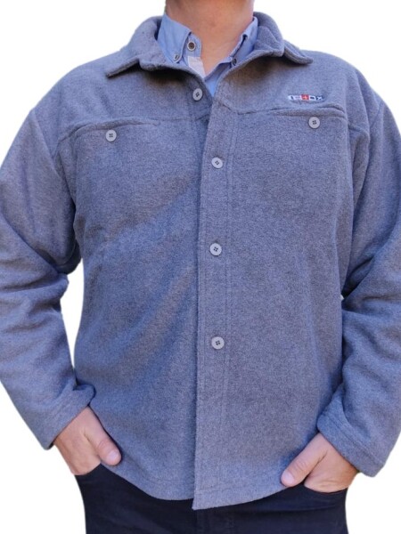 Camisa de abrigo en tela MICROPOLAR BORDO