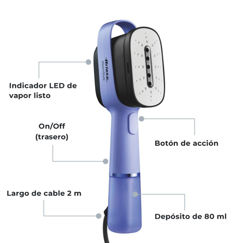 CEPILLO DE VAPOR ARIETE 1200W VIOLETA VIOLET MOD.4301