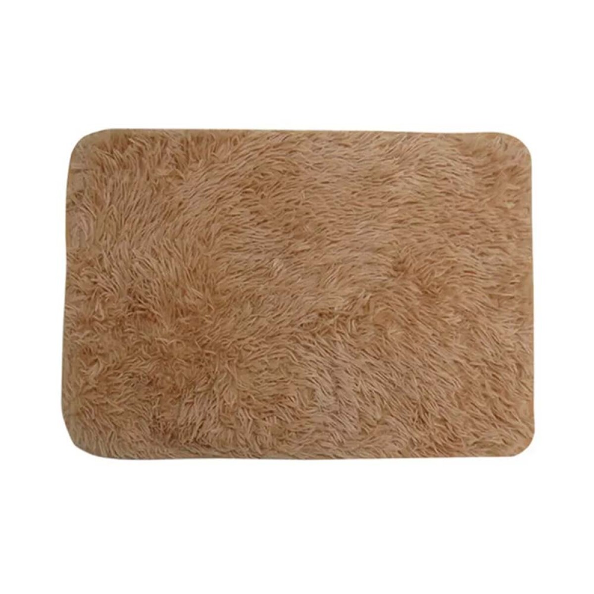 Alfombra Peluda para Baño Ducha 40x60cm. Microfibra - Marrón 