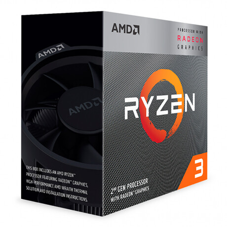 Amd - Microprocesador Ryzen 3 3200G - Quad Core. 3,6GHZ - 4GHZ. 2933MHZ DDR4. Amd Radeon Vega 8. AM4 001