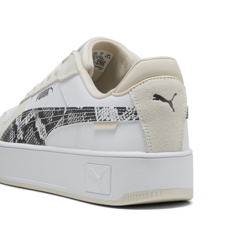Championes Puma Lifestyle Carina Street Snake Chic de Mujer - 401611 01 Blanco-negro