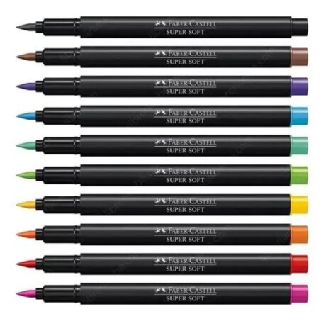 Marcador Faber Super Soft x 10 Marcador Faber Super Soft x 10