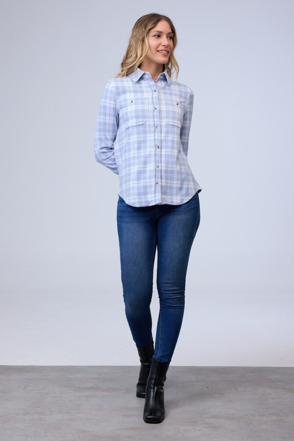 Camisa Soft Cuadrille CELESTE/MULTI