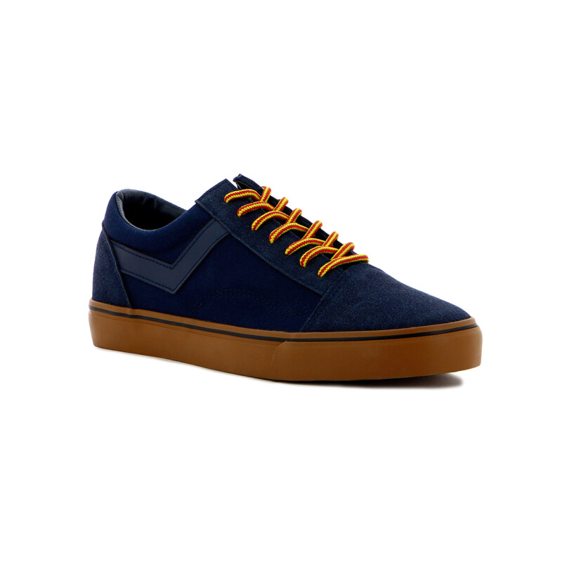 Pony Canvas/suede/rb Navy-brown Marino-marron