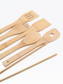 SET MENAJE BAMBOO 7 PCS MADERA
