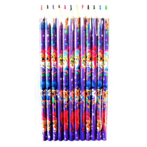 Set x12 Lapices de Colores - Shimmer and Shine U