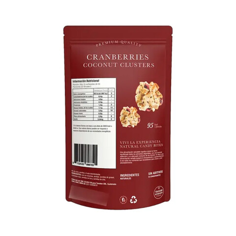 Bite cranberries coconut 100g Natural Candy Bite Cranberries Coconut 100g