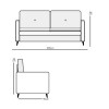 Sofa 3 Cuerpos Hellen Brooklyn Beige Oscuro Sofa 3 Cuerpos Hellen Brooklyn Beige Oscuro