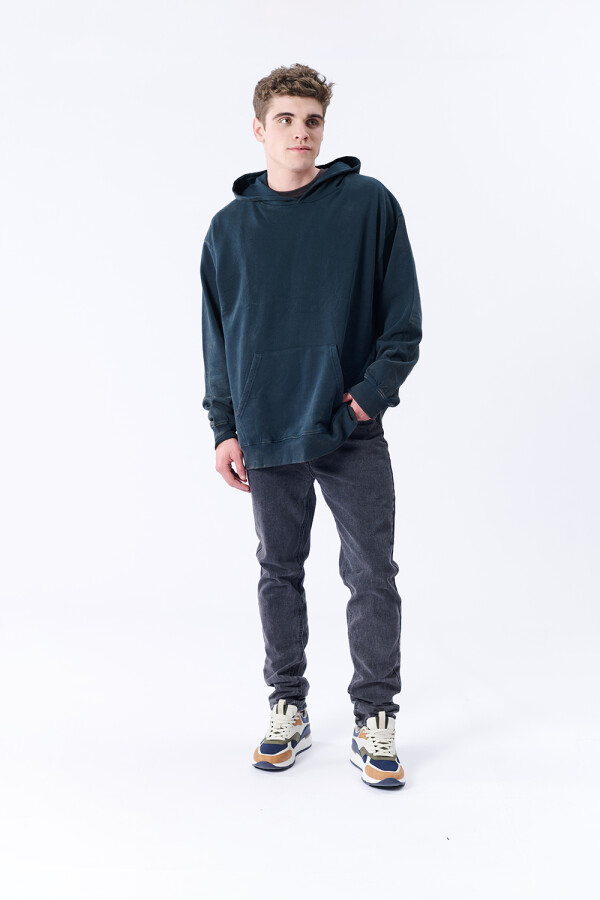 Canguro deportivo oversize Verde Petróleo