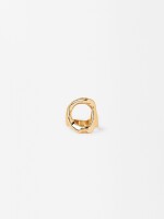 Anillo Perforado Irregular dorado