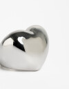 Anillos Medianos y Grandes Metal Anillo Corazón Bold Plateado - Plateado Rodio