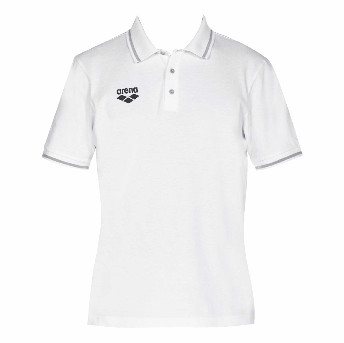 Remera Deportiva Unisex Arena Teamline Short Sleeve Polo - Blanco 