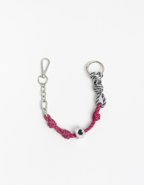 Llavero Cordón Llavero Y Bag Charm Cordon Cadenas - Combinacion Multicolor