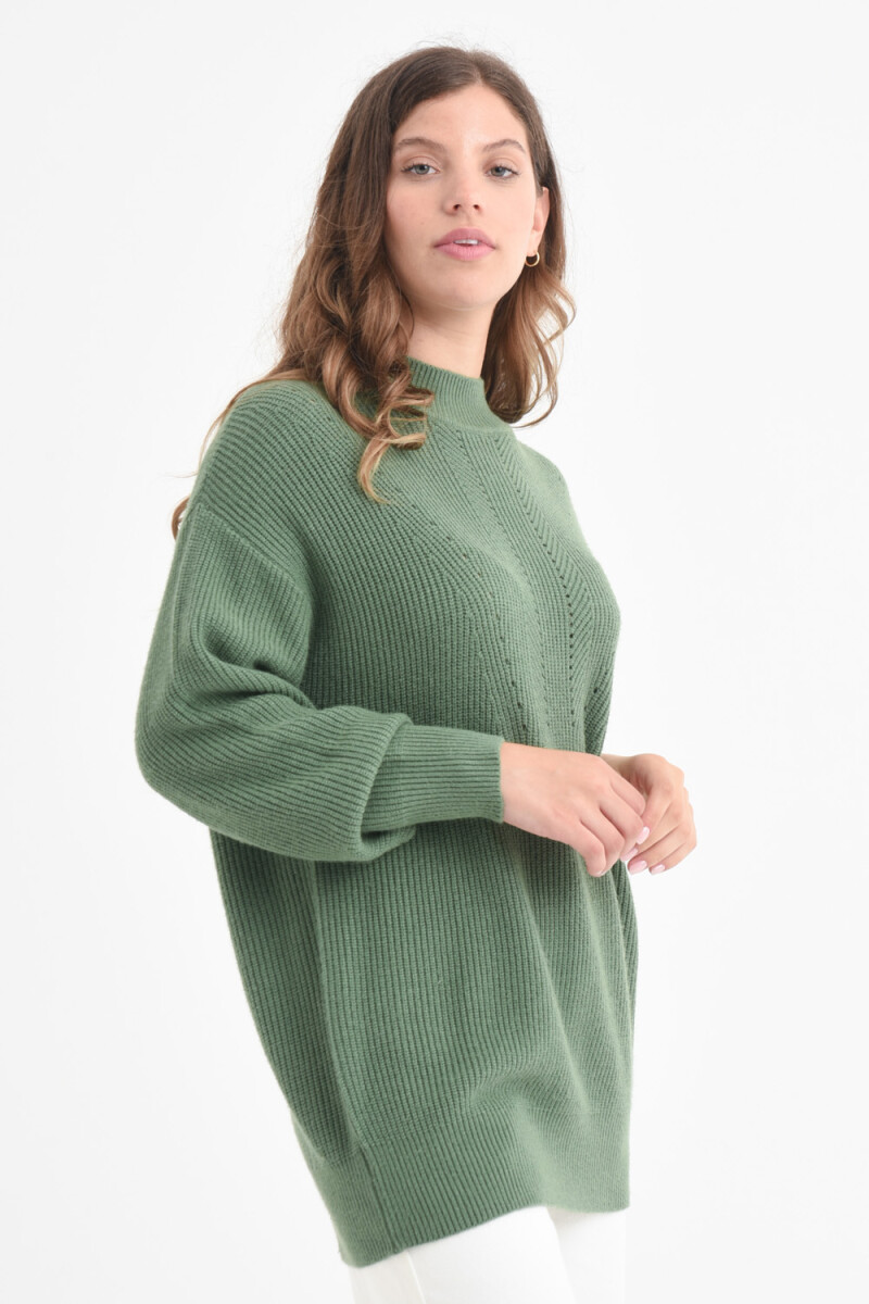 Sweater de punto Verde