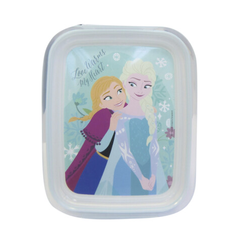 Pote Plástico Frozen Con Traba y División 850 ml U