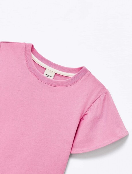 BLUSA MANGA CORTA INFANTIL ROSADO