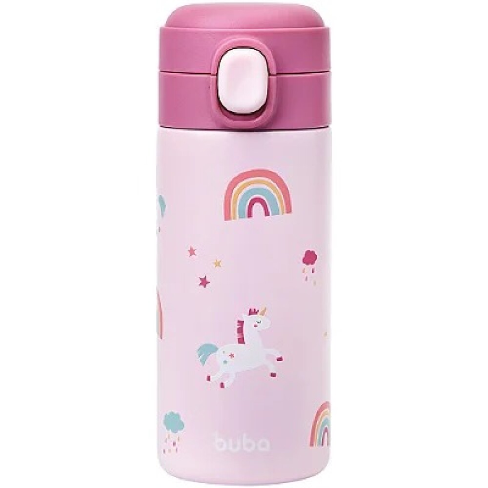 Vaso termico BUBA Magic sorbito unicornio rosa