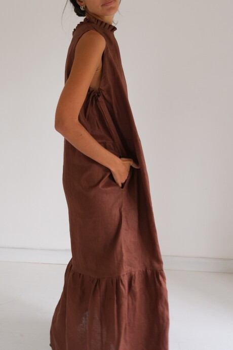 Queens Cup Dress Chocolate