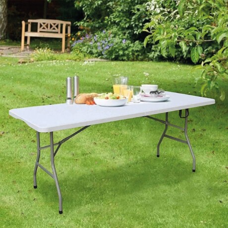 MESA DE EXTERIOR PLEGABLE 1.8M - NEGRA Mesa Exterior Plegable 1.8M Blanca