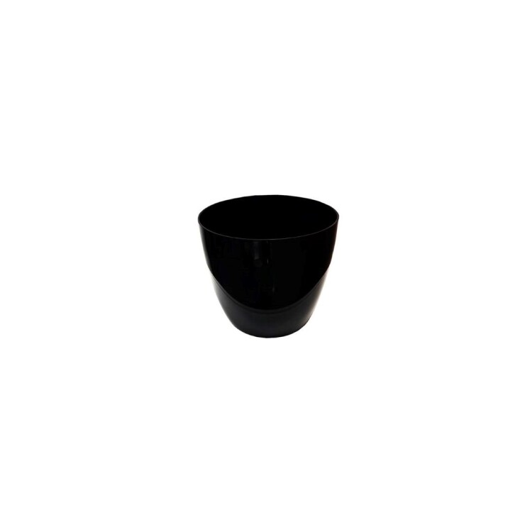 MACETA REDONDA 18 CM UMBRA NEGRO NEGRO