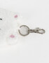 Llavero Peluche Porta Tarjeta De Peluche De Gatito - Blanco
