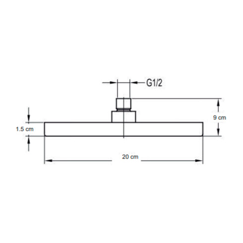Roseta Cromo Con Luz Led Indicadora De Temperatura Aqualia CROMO