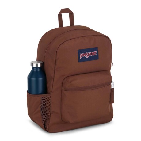 Mochila Escolar Jansport Cross Town Original Unisex Urbana Basic Brown