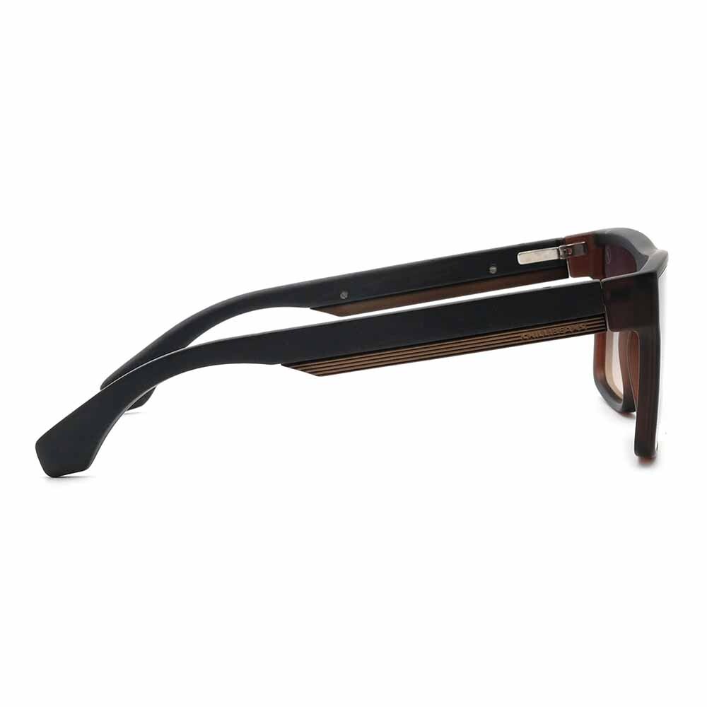Lentes De Sol Bambu E Madeira Cuadrado - Unisex Gradiente/Marrón