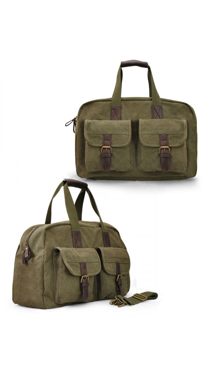BOLSO CANVAS SIERRA NEVADA - VERDE MILITAR 