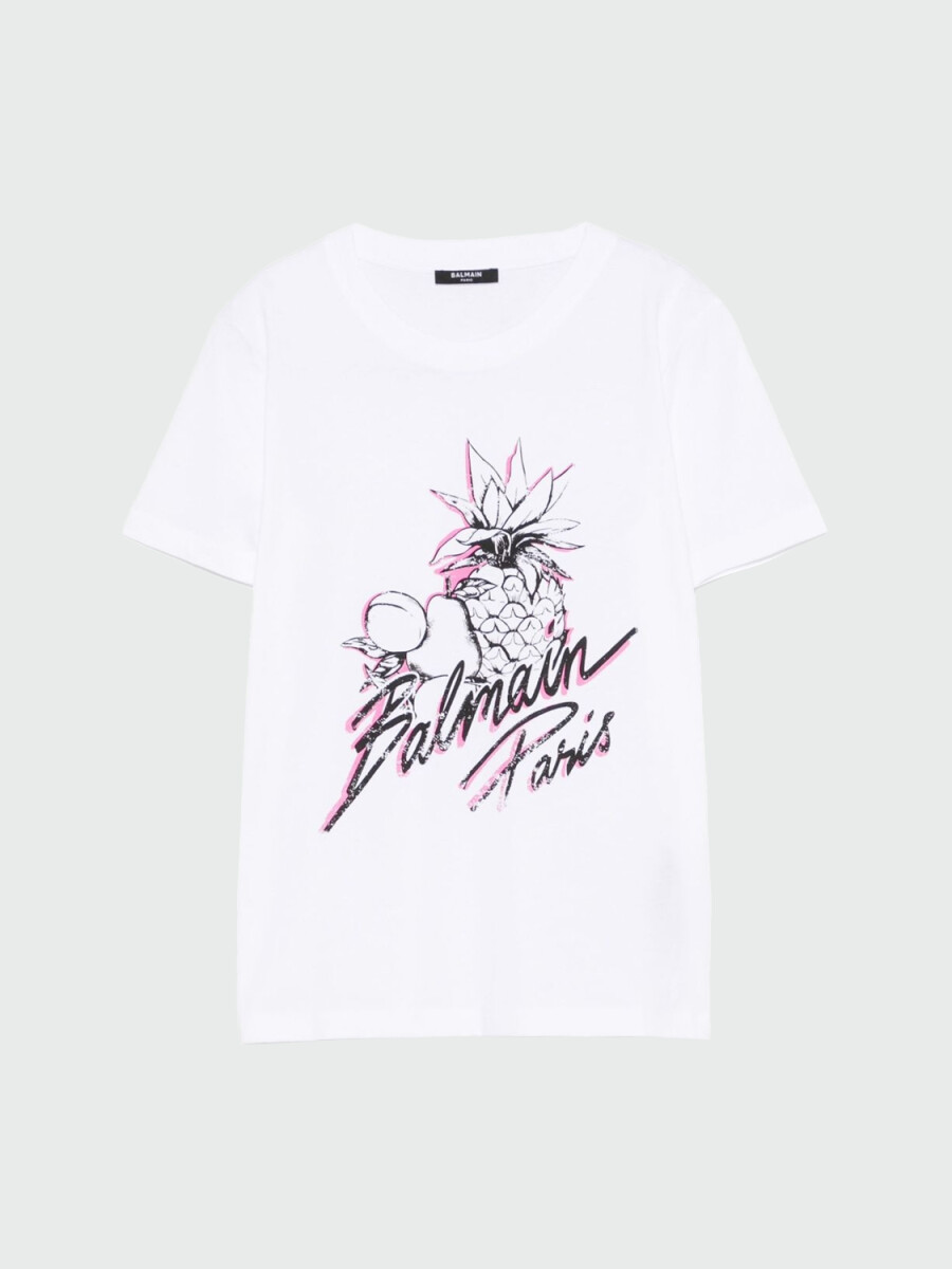 BALMAIN - T-SHIRT ESTAMPADO VINTAGE 