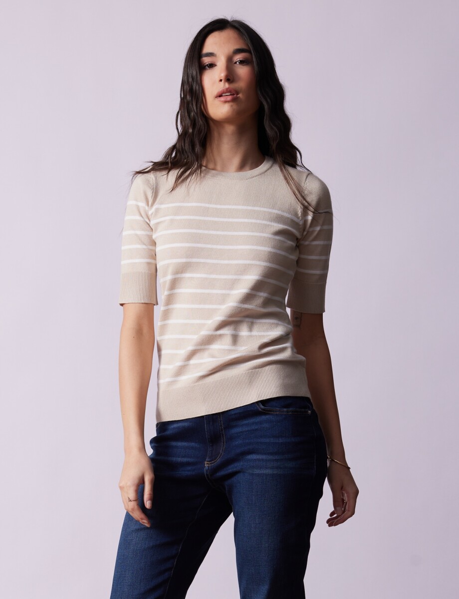 Buzo Lineas - Beige 