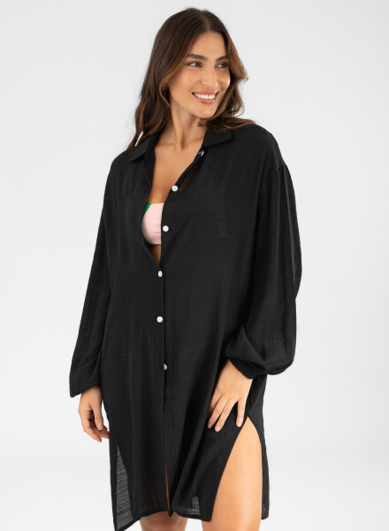 Camisola satin Negro