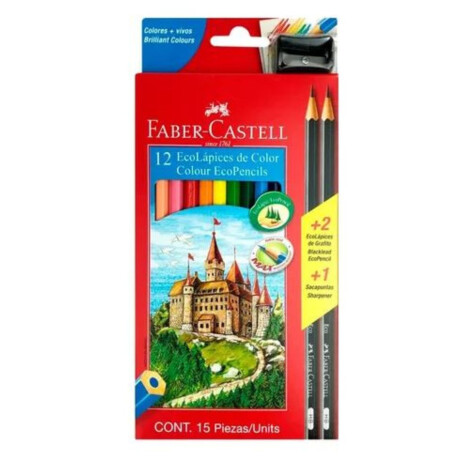 LAPICES DE COLORES KIT FABER X 12 LARGOS LAPICES DE COLORES KIT FABER X 12 LARGOS