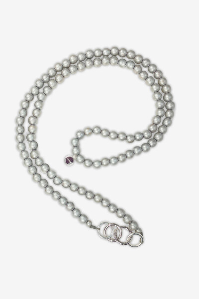 Cadena móvil de madera Plata