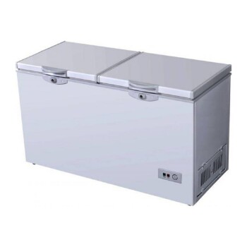 Freezer horizontal 423 lts 2 tapa ciega 2 puertas vidrio Kuma Freezer horizontal 423 lts 2 tapa ciega 2 puertas vidrio Kuma
