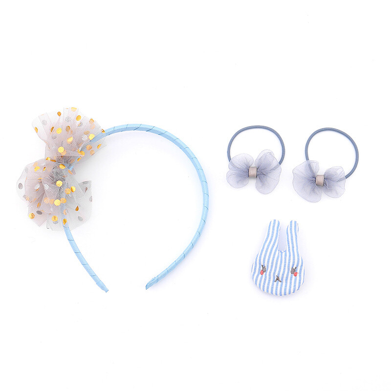 Set Accesorios Para El Cabello Conejito Celeste Set Accesorios Para El Cabello Conejito Celeste