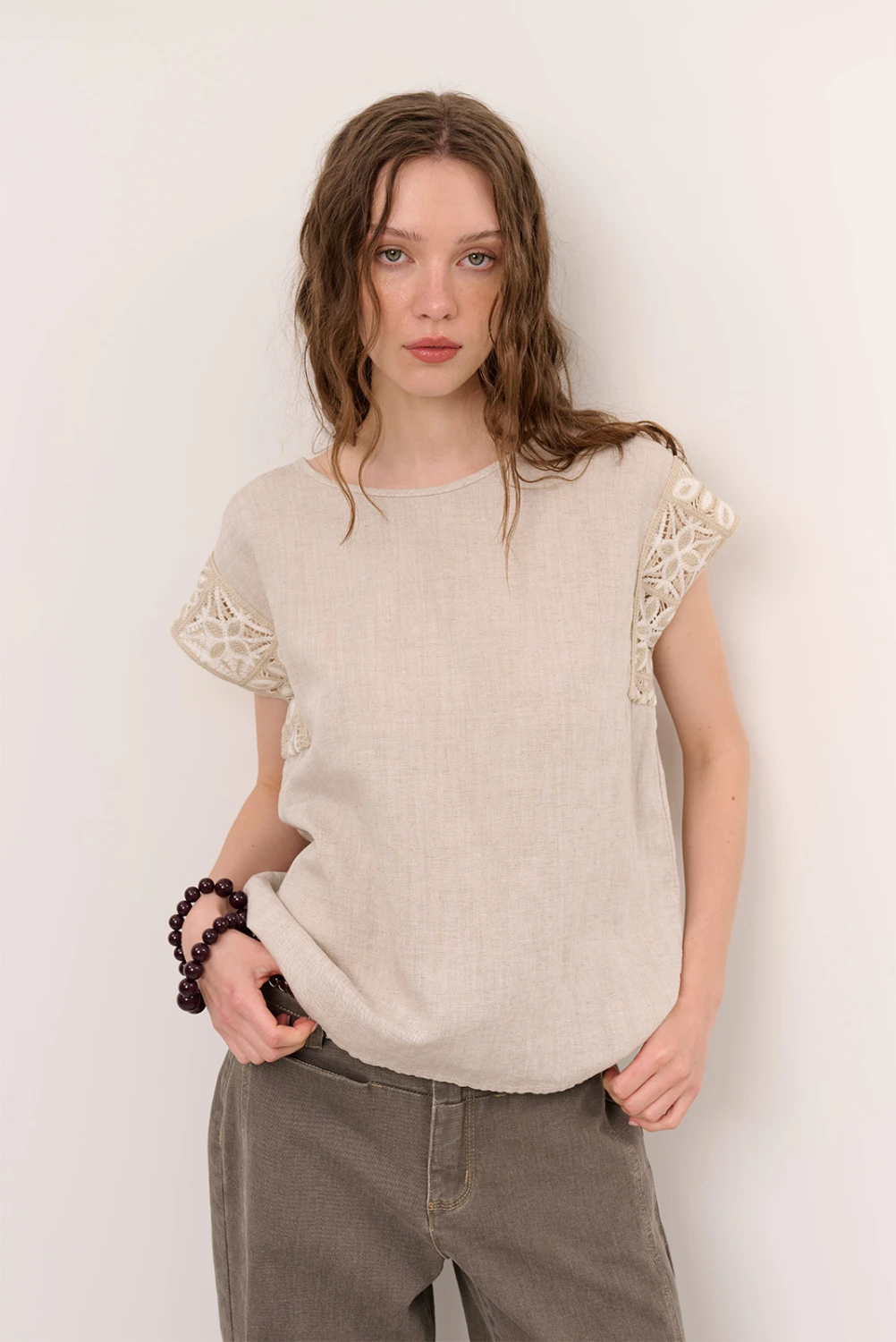 BLUSA LINO CROCHET