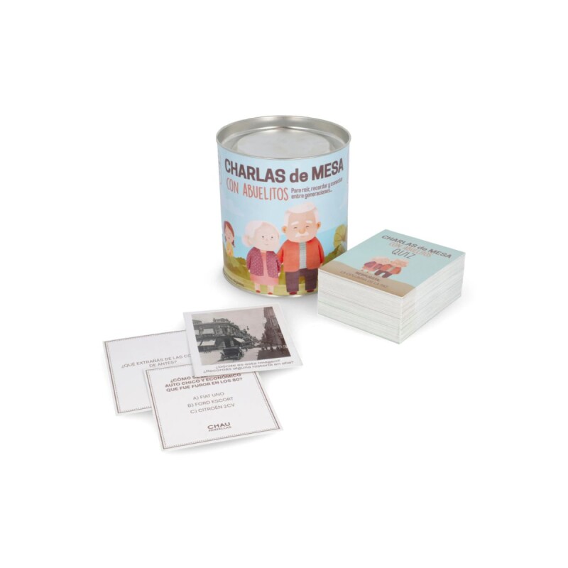 Juego de cartas charlas de mesas con los abuelos Juego de cartas charlas de mesas con los abuelos