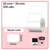 Etiqueta 20mm*30mm blanca impresora M110 320 uds. Etiqueta 20mm*30mm blanca impresora M110 320 uds.