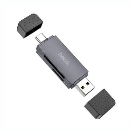 Adaptador HOCO HB45 2 En 1 USB-A / USB-C 2.0 Con Lector De Tarjeta Adaptador HOCO HB45 2 En 1 USB-A / USB-C 2.0 Con Lector De Tarjeta