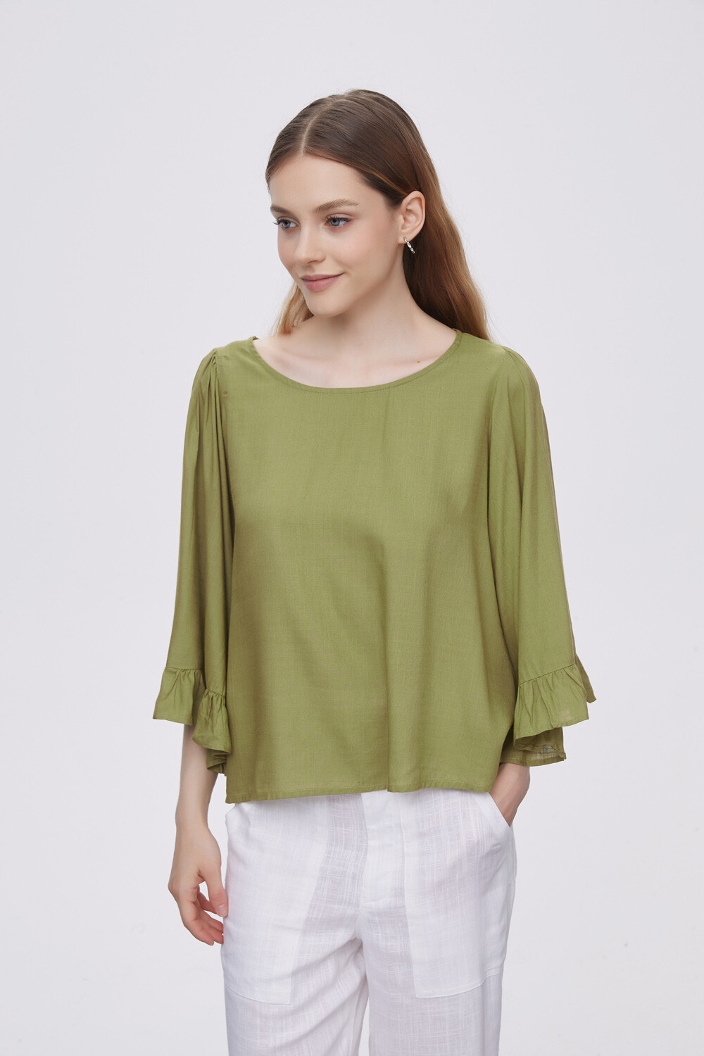 Blusa Mahrez Verde Oliva