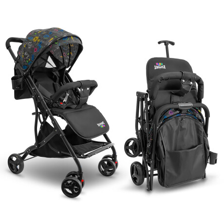 Coche Plegable Premium Expert Kids Paragüita Cama Multicolor