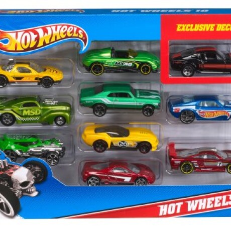 AUTOS HOT WHEELS PACK 10 UNIDADES ORIGINAL MATTEL 001